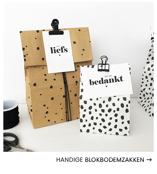 Inpakken met blokbodemzakken