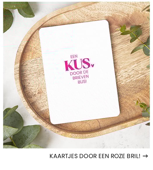 kaartjes met neon roze tekst