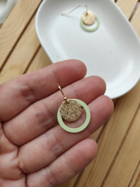Polly (pastelgroen-goud)