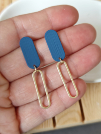 Dora (donkerblauw-goud)