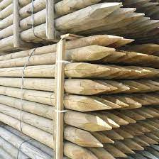 Houten paal gefreesd dia 7 lengte 120 cm per pak 96 stuks