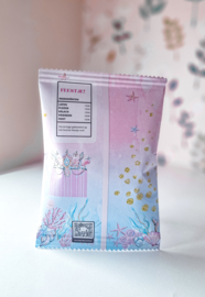 Gepersonaliseerde Zeemeermin chips / popcorn zakjes