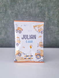 Gepersonaliseerde Voertuigen chips / popcorn zakjes