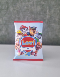 Gepersonaliseerde Paw Patrol chips / popcorn zakjes