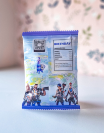Gepersonaliseerde Fortnite chips / popcorn zakjes