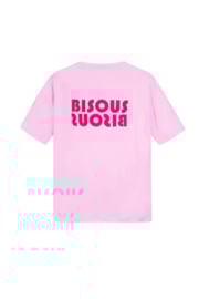 T-shirt bisous lichtroze