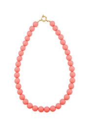 Ketting kralen klein zalm