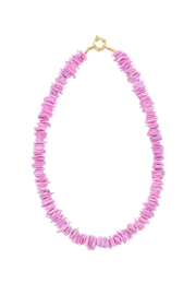 Ketting schelp fuchsia