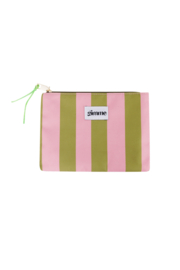 Make up tas groen/roze  klein