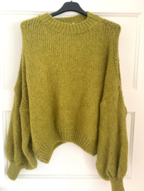Trui gebreid groen