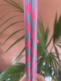 Telefoonkoord lang roze/groen