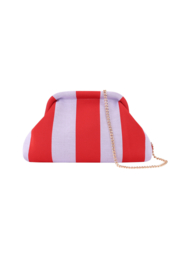 Strandclutch lila/rood