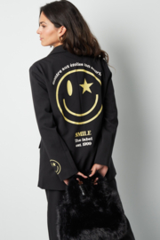 Blazer smile zwart