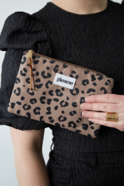 Make up tas panterprint klein