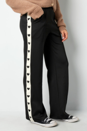 Pants  met hartjes zwart