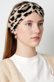 Haarband winter beige