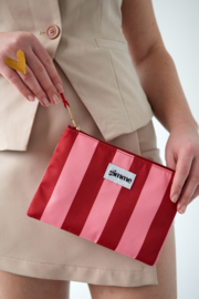 Make up tas rood/roze klein