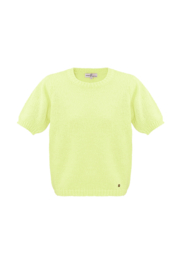 Top met pofmouw lime groen
