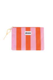 Make up tas oranje /roze klein