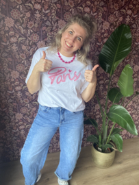 T-shirt paris roze