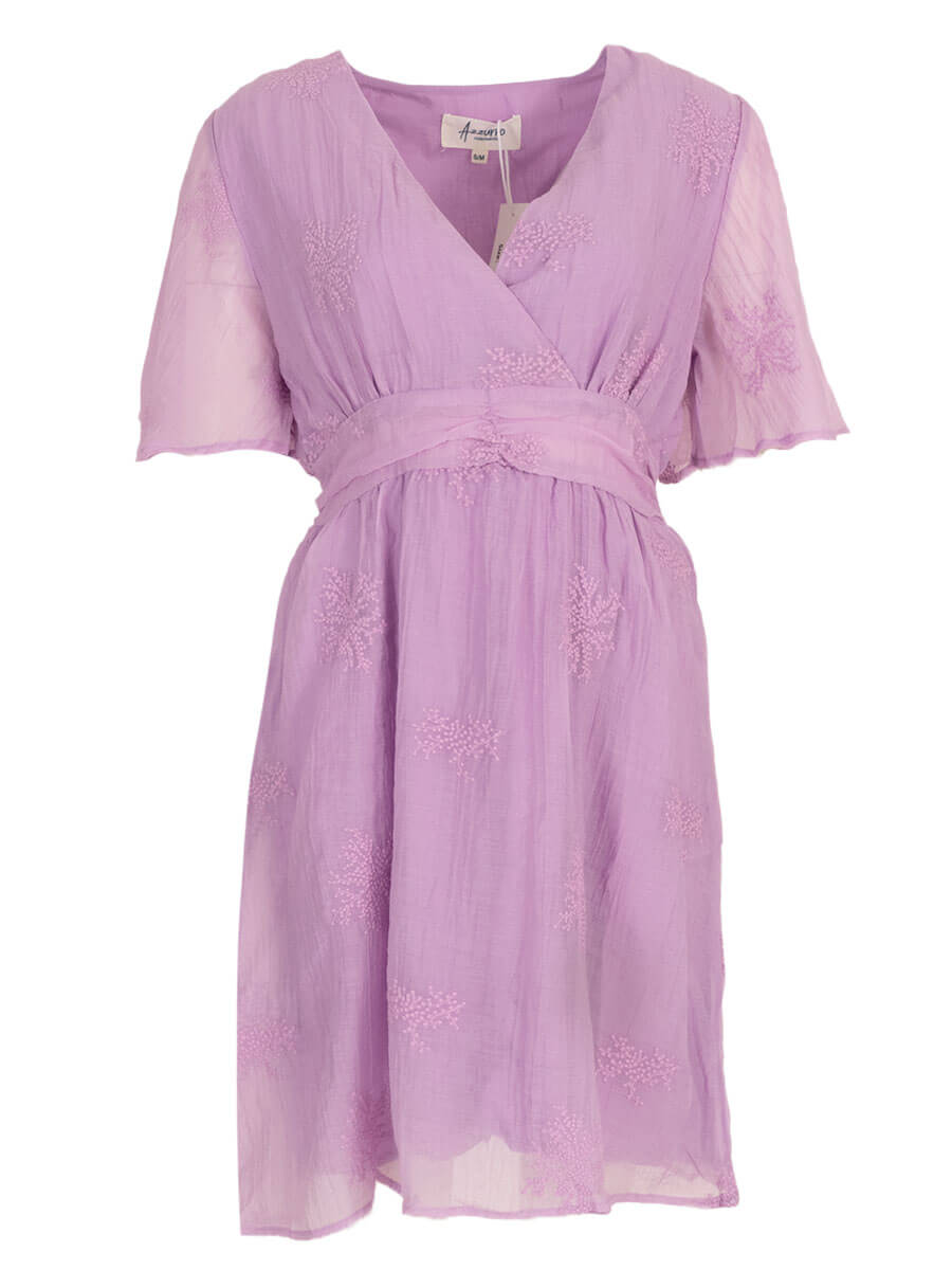 Dress flowers lila