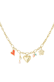 Ketting met bedels hart