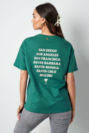 T-shirt oversized groen