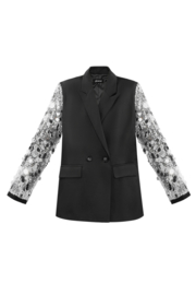 Blazer glitter zilver