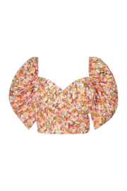 Croptop met pofmouw