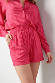 Short gestreept roze