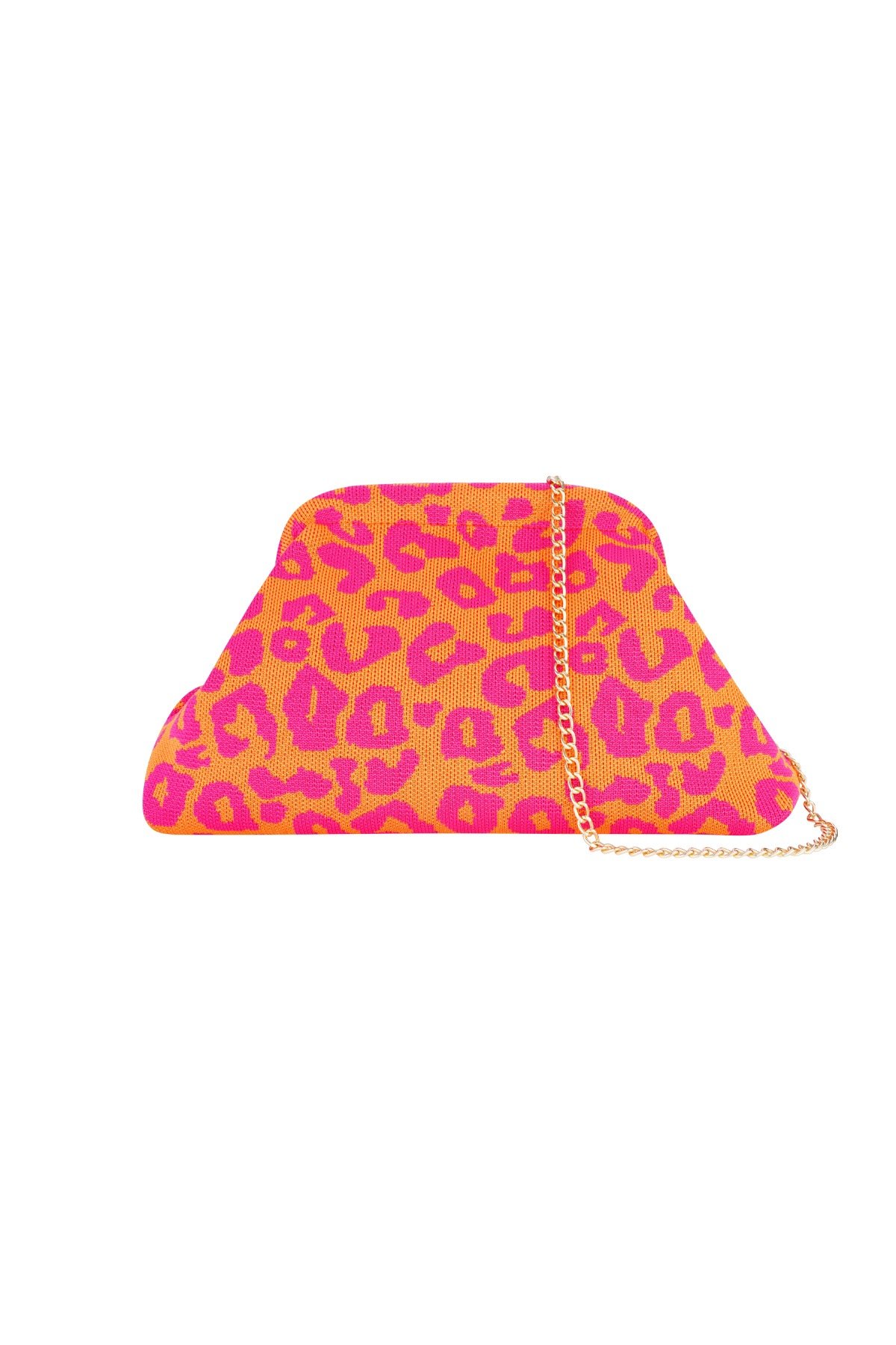 Tas luipaard oranje/roze