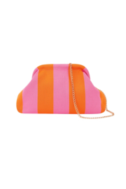 Strandclutch licht roze/oranje
