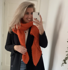 Sjaal effen pompoen 