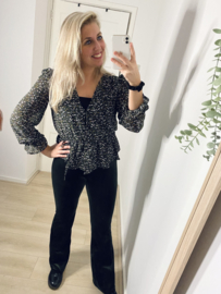 Blouse met bloemen print