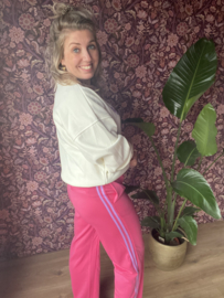 Broek sporty roze/lila