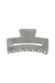 Haarklem glitter zilver