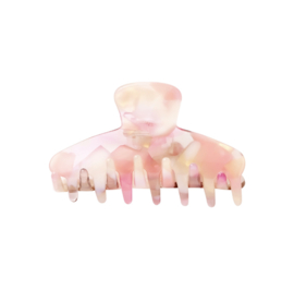 Haarclip roze/beige