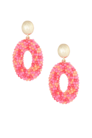 Oorbel discodip roze