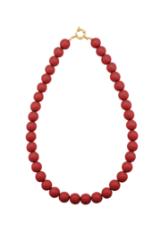 Ketting kralen klein rood