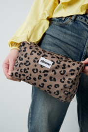 Make up tas panterprint groot