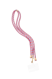 Telefoonkoord roze/multi