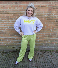 Stoere pants Limegroen