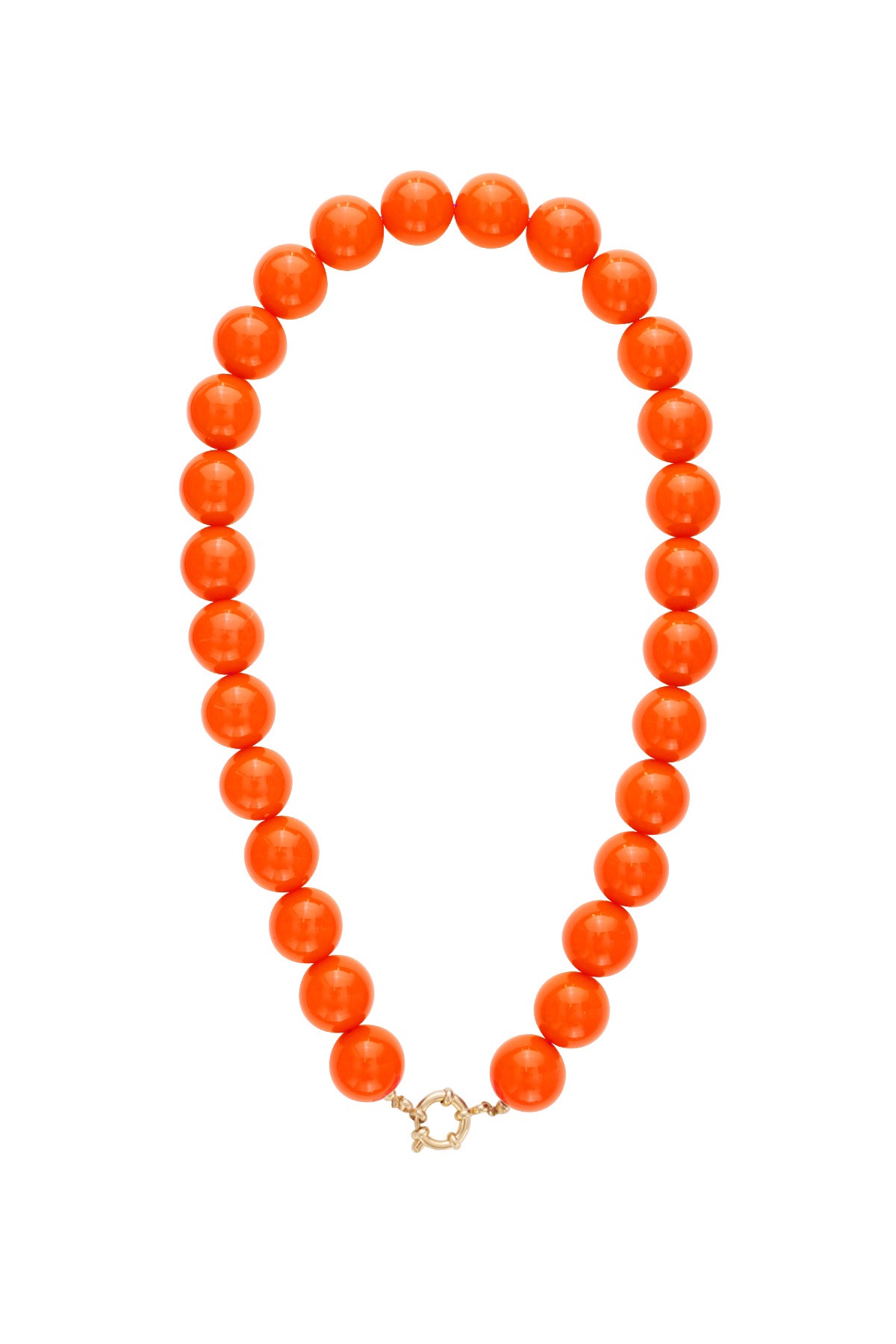 Ketting kralen oranje
