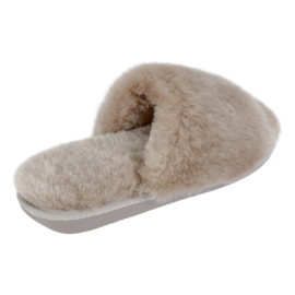 Fluffy instapper Mano Beige - Gemaakt van Schapenvacht