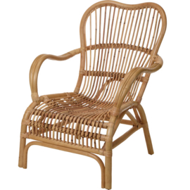 Rotan Lounge stoel "Blond" Naturel | 65X70xH88 cm