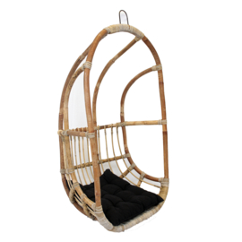 Rotan Hangstoel "Mali"  ✩ incl. kussens, jute touw & Gratis Schapenvacht twv € 65,-