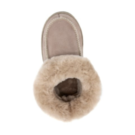 Beige leren Kinderpantoffel gemaakt van Schapenvacht mt 29 tm 34