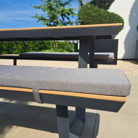 Picknickbank kussen 150 x 24 x 4 cm | Zand - Taupe