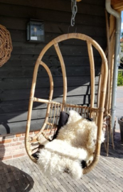 Rotan Hangstoel "Mali"  ✩ incl. kussens, jute touw & Gratis Schapenvacht twv € 65,-