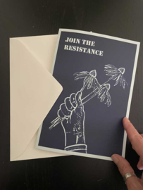 Cyanotype Card - Join the Resistance